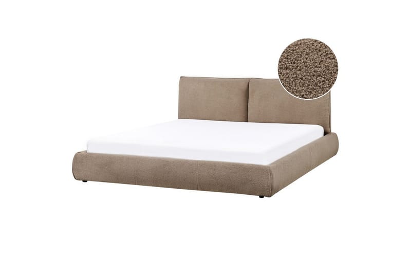 Vattensäng Vinay - Taupe/Bouclé, 180x200 cm - Möbler - Säng - Vattensängar