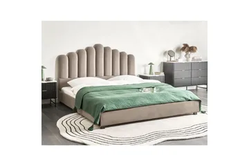 Vattensäng Vincennes - Taupe, svart, 180x200 cm - Möbler - Säng - Vattensängar