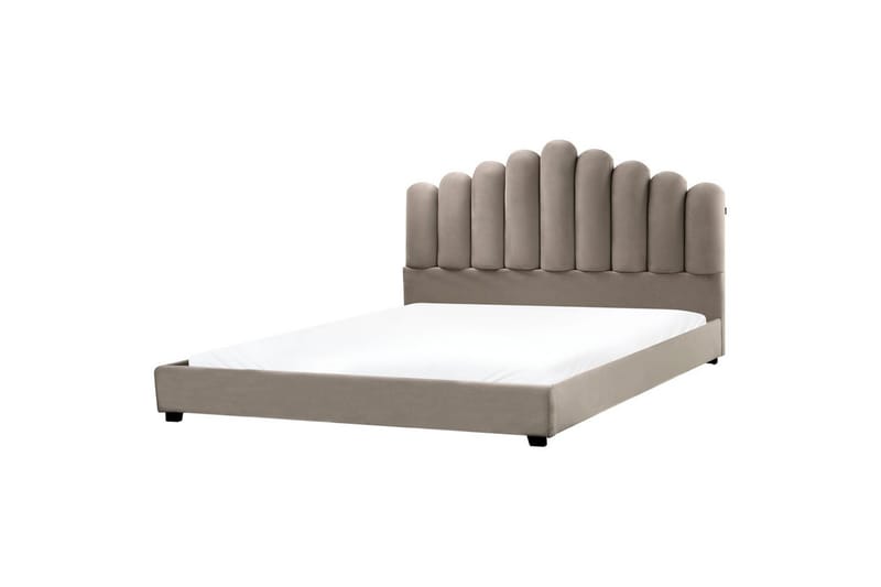 Vattensäng Vincennes - Taupe, svart, 180x200 cm - Möbler - Säng - Vattensängar