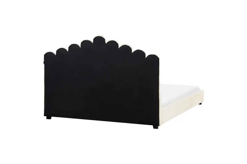 Vattensäng Vincennes - Vit, Svart, 180x200 cm - Möbler - Säng - Vattensängar