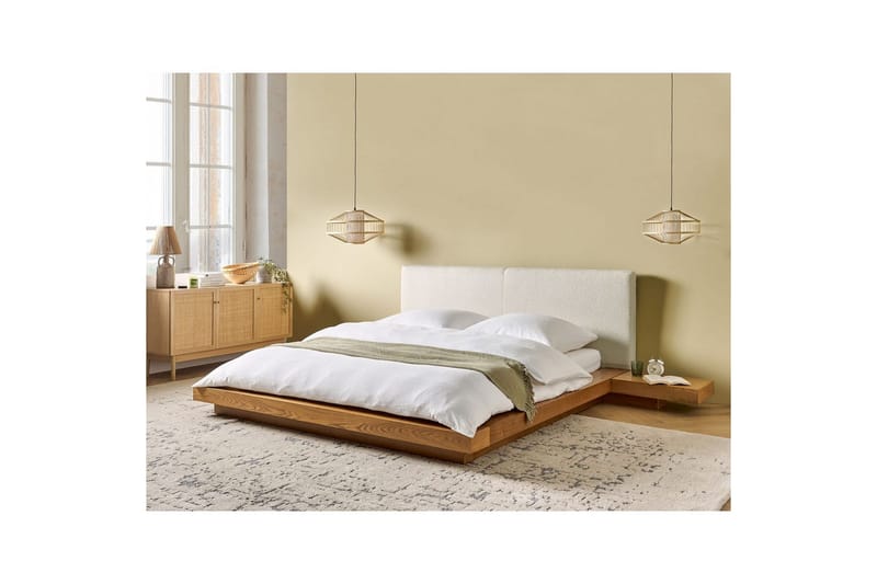 Vattensäng Zen - Ljus trä, vit, 160x200 cm - Möbler - Säng - Vattensängar