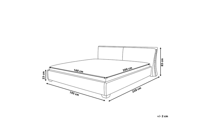 Paris Vattensäng 160|200 cm - Grå - Möbler - Säng - Vattensängar