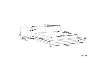 Vattensäng med tillbehör 160x 200 cm vit LESSING  Vit - Vit - Möbler - Säng - Vattensängar