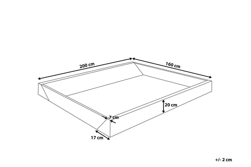 Wave Skumram Till Vattensäng160200 Cm - Svart - Möbler - Säng - Vattensängar