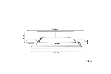 Zen Vattensäng 180|200 cm - Brun - Möbler - Säng - Vattensängar