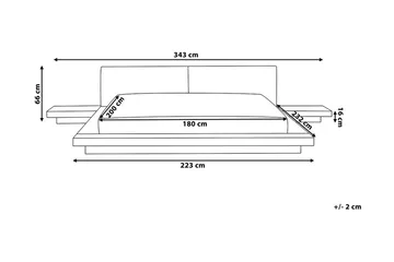 Zen Vattensäng 180|200 cm - Trä/Natur - Möbler - Säng - Vattensängar