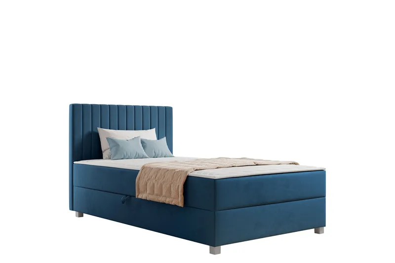 Veyran Sängpaket Kontinentalsäng med Förvaring 120x200 cm - Blå - Möbler - Säng - Komplett sängpaket