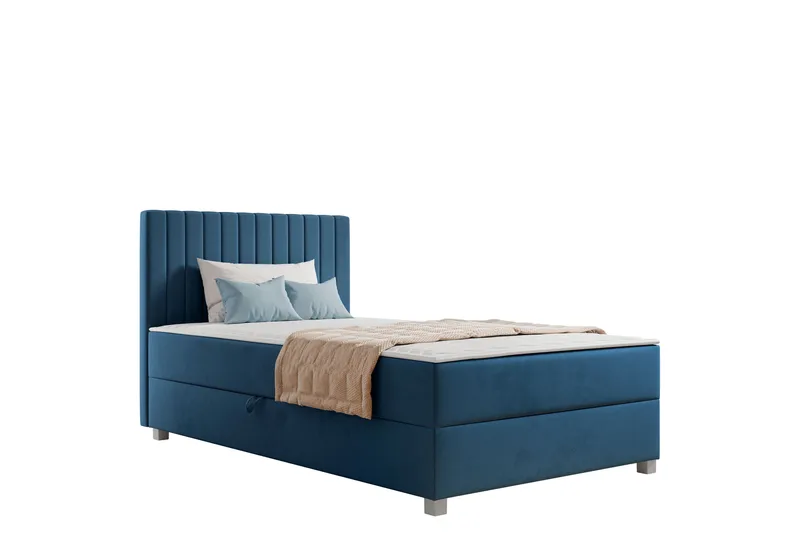 Veyran Sängpaket Kontinentalsäng med Förvaring 120x200 cm - Blå - Möbler - Säng - Komplett sängpaket