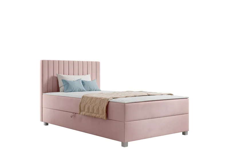 Veyran Sängpaket Kontinentalsäng med Förvaring 120x200 cm - Rosa - Möbler - Säng - Komplett sängpaket