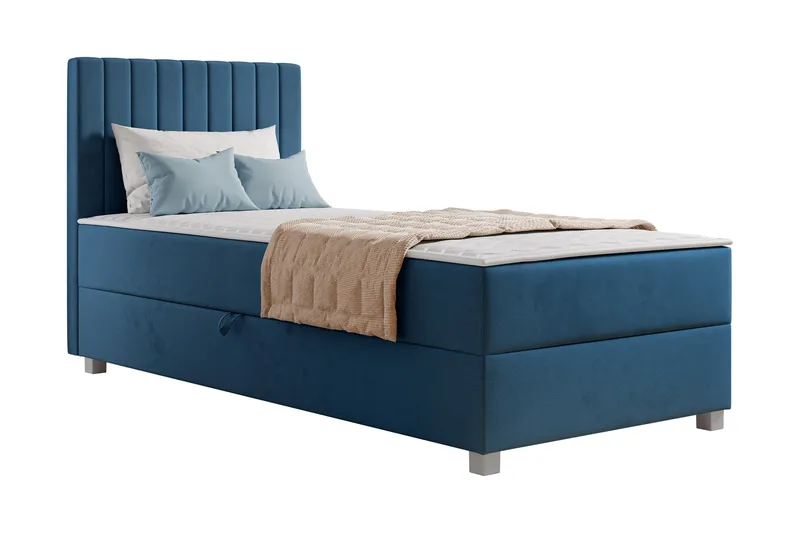 Veyran Sängpaket Kontinentalsäng med Förvaring 90x200 cm - Blå - Möbler - Säng - Komplett sängpaket