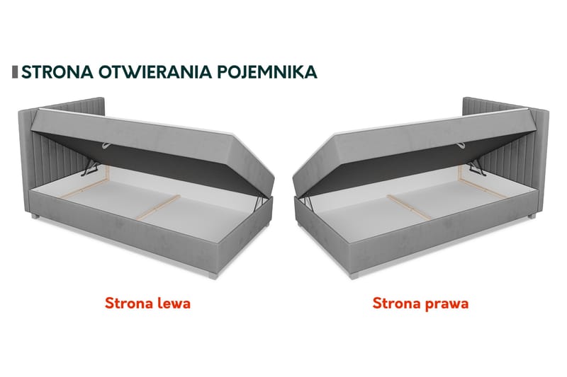 Veyran Sängpaket Kontinentalsäng med Förvaring 90x200 cm - Rosa - Möbler - Säng - Komplett sängpaket