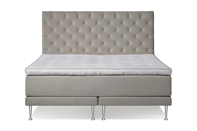 VICTORIA Kontinentalsäng 160, Beige