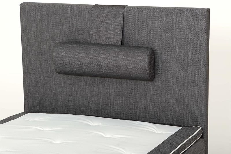Viken Komplett Sängpaket – Ramsäng 120x200 cm med Sänggavel + Bäddmadrass med Fasthetsgrad Fast - Grå - Möbler - Säng - Enkelsäng