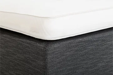 Viken Ramsäng med Sänggavel 120x200 cm i Tyg med Fasthetsgrad Fast - Grå - Möbler - Säng - Enkelsäng