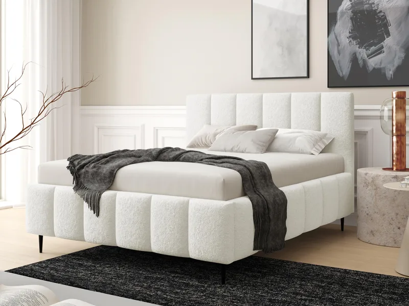 Vinvik Sängram med förvaring 140x200 cm - vit - Möbler - Säng - Sängram & sängstomme