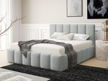 Vinvik Sängram med förvaring 160x200 cm - grå - Möbler - Säng - Sängram & sängstomme