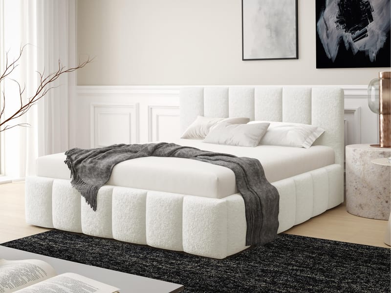 Vinvik Sängram med förvaring 180x200 cm - vit - Möbler - Säng - Sängram & sängstomme