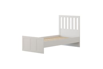 Vyric Sängram 90x190 cm i Målat Trä med Sänggavel - Vit - Möbler - Säng - Sängram & sängstomme