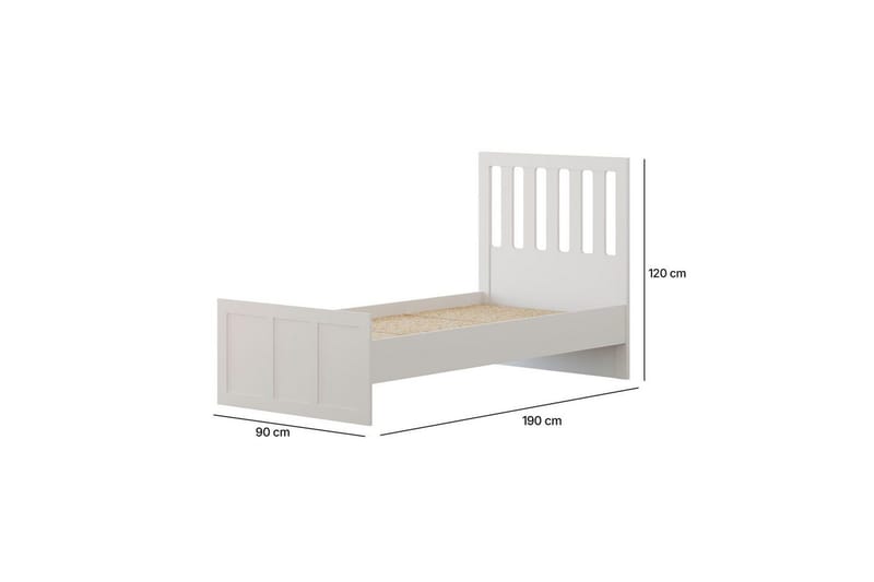 Vyric Sängram - Matt Vit - Möbler - Säng - Sängram & sängstomme