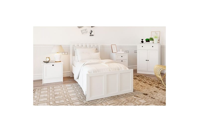 Vyric Sängram - Matt Vit - Möbler - Säng - Sängram & sängstomme