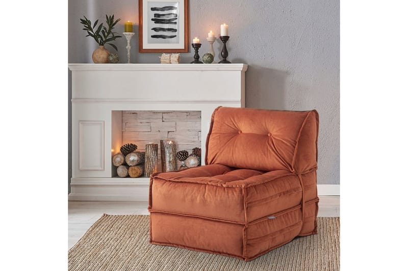 1-sits bäddsoffa Avy Platt Röd - Red - Möbler - Soffa - Bäddsoffa