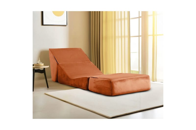 1-sits bäddsoffa Dorielton Bäddbar Apelsin - Apelsin - Möbler - Soffa - Bäddsoffa