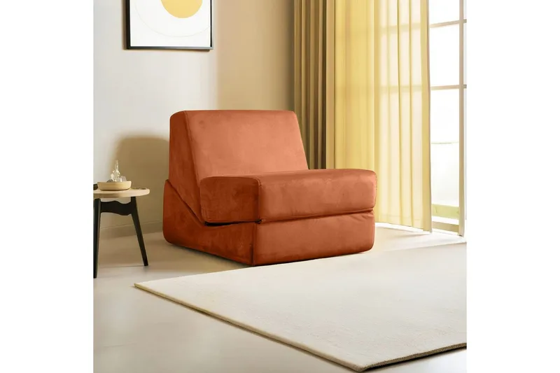 1-sits bäddsoffa Dorielton Bäddbar Apelsin - Apelsin - Möbler - Soffa - Bäddsoffa