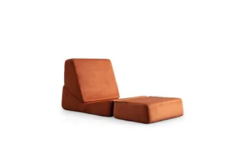 1-sits bäddsoffa Dorielton Bäddbar Apelsin - Apelsin - Möbler - Soffa - Bäddsoffa