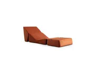 1-sits bäddsoffa Dorielton Bäddbar Apelsin - Apelsin - Möbler - Soffa - Bäddsoffa