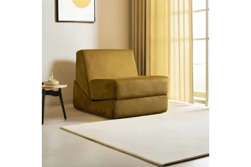 1-sits bäddsoffa Dorielton Bäddbar Senapsgul - Senapsgul - Möbler - Soffa - Bäddsoffa