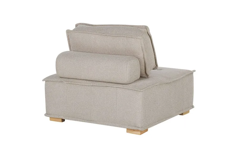1-sitssoffa Tibro Beige, ljust trä - Beige, ljust trä - Möbler - Soffa - Modulsoffor - Mittmodul