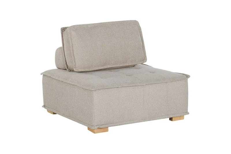 1-sitssoffa Tibro Beige, ljust trä - Beige, ljust trä - Möbler - Soffa - Modulsoffor - Mittmodul