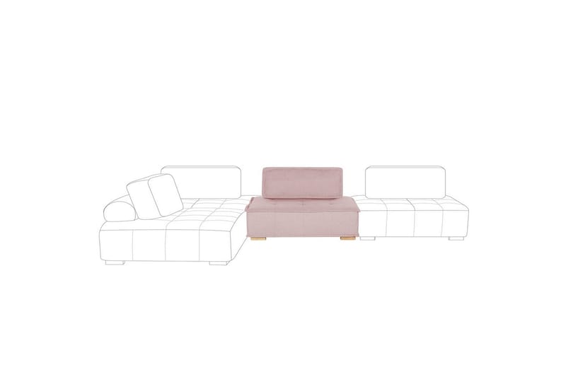 1-sitssoffa Tibro Rosa, ljust trä - Rosa, ljust trä - Möbler - Soffa - Soffgrupp