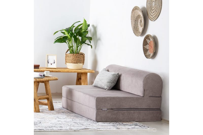 2-sits bäddsoffa Magaria Ljusgrå - Ljusgrå - Möbler - Soffa - Bäddsoffa