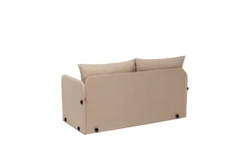 2-sits bäddsoffa Rubby (128 x 70 x 66 cm) Beige - Beige - Möbler - Soffa - Bäddsoffa