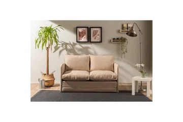 2-sits bäddsoffa Rubby (128 x 70 x 66 cm) Beige - Beige - Möbler - Soffa - Bäddsoffa