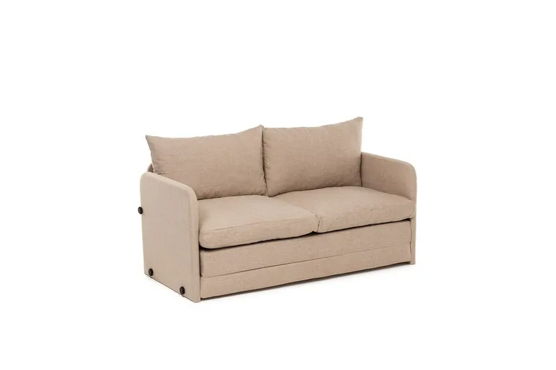 2-sits bäddsoffa Rubby (128 x 70 x 66 cm) Beige - Beige - Möbler - Soffa - Bäddsoffa