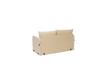 2-sits bäddsoffa Rubby (128 x 70 x 66 cm) Grädde - Grädde - Möbler - Soffa - Bäddsoffa
