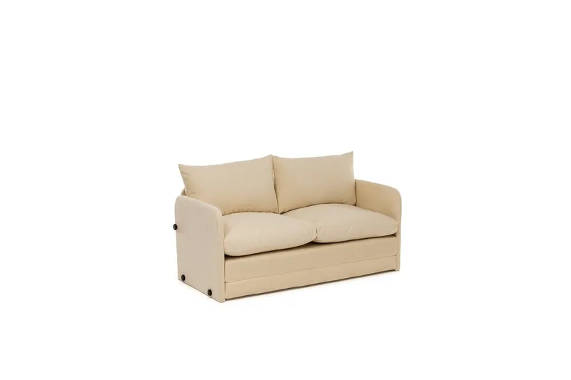 2-sits bäddsoffa Rubby (128 x 70 x 66 cm) Grädde - Grädde - Möbler - Soffa - Bäddsoffa