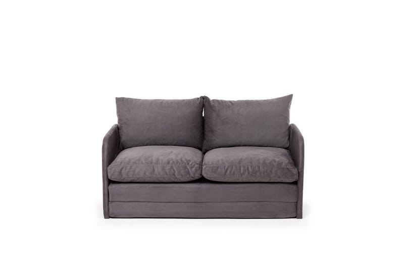 2-sits bäddsoffa Rubby (128 x 70 x 66 cm) Grå - Grå - Möbler - Soffa - Bäddsoffa
