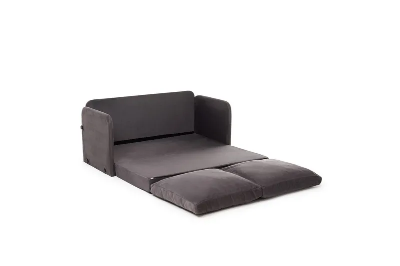 2-sits bäddsoffa Rubby (128 x 70 x 66 cm) Grå - Grå - Möbler - Soffa - Bäddsoffa
