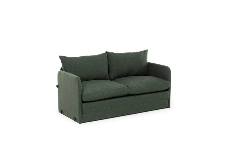 2-sits bäddsoffa Rubby (128 x 70 x 66 cm) Grön - Grön - Möbler - Soffa - Bäddsoffa