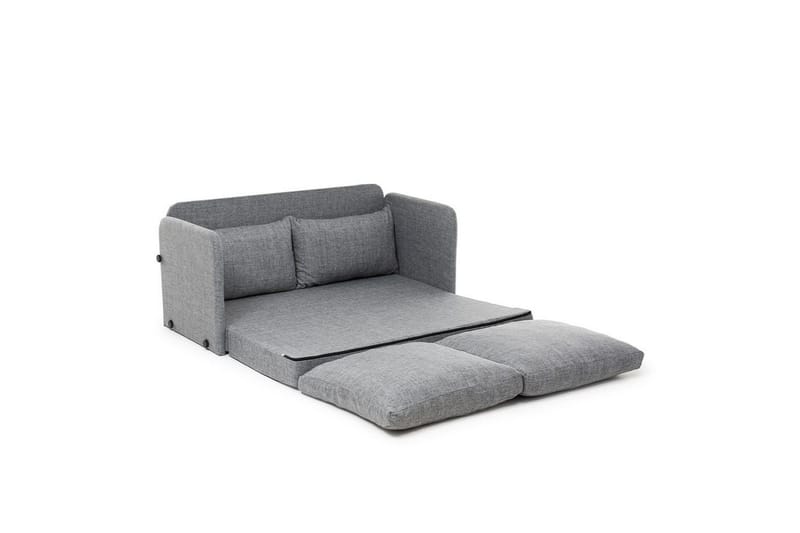 2-sits bäddsoffa Rubby (128 x 70 x 66 cm) Ljusgrå - Ljusgrå - Möbler - Soffa - Bäddsoffa