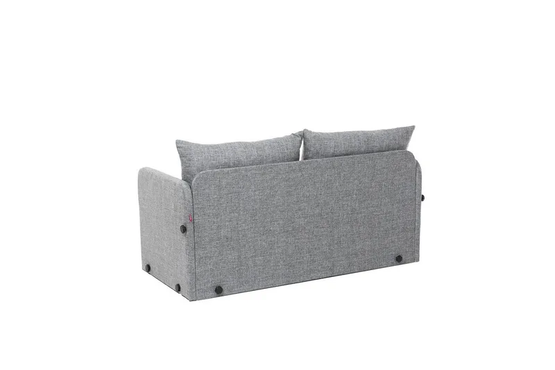2-sits bäddsoffa Rubby (128 x 70 x 66 cm) Ljusgrå - Ljusgrå - Möbler - Soffa - Bäddsoffa