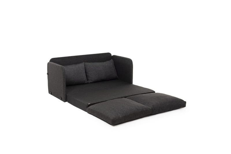 2-sits bäddsoffa Rubby (128 x 70 x 66 cm) Mörkgrå - Mörkgrå - Möbler - Soffa - Bäddsoffa
