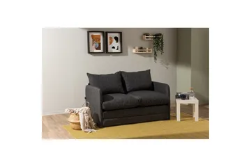 2-sits bäddsoffa Rubby (128 x 70 x 66 cm) Mörkgrå - Mörkgrå - Möbler - Soffa - Bäddsoffa