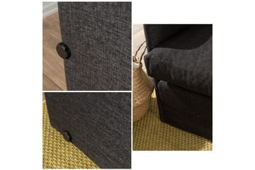 2-sits bäddsoffa Rubby (128 x 70 x 66 cm) Mörkgrå - Mörkgrå - Möbler - Soffa - Bäddsoffa