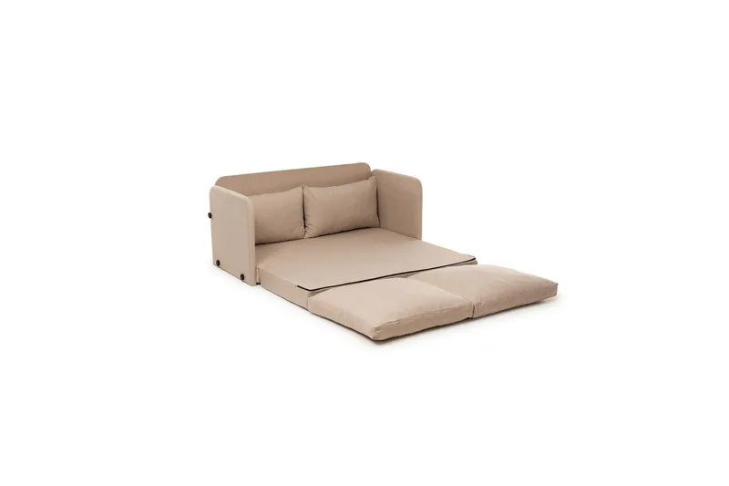 2-sits bäddsoffa Rubby (148 x 70 x 66 cm) Beige - Beige - Möbler - Soffa - Bäddsoffa