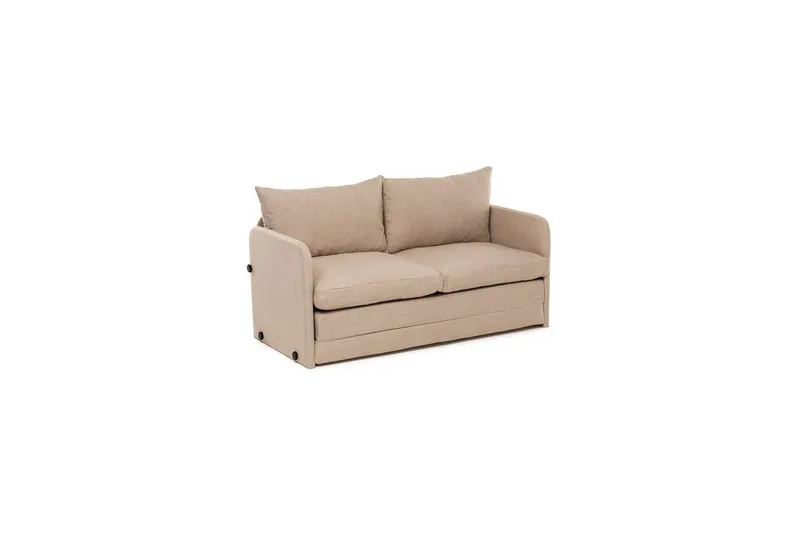 2-sits bäddsoffa Rubby (148 x 70 x 66 cm) Beige - Beige - Möbler - Soffa - Bäddsoffa