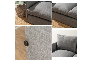 2-sits bäddsoffa Rubby (148 x 70 x 66 cm) Ljusgrå - Ljusgrå - Möbler - Soffa - Bäddsoffa